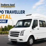 Tempo Traveller Indore rental with driver for comfortable group travel and outstation trips